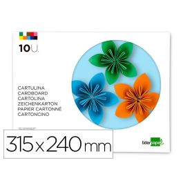 Bloc Trabajos Manuales Liderpapel Cartulina 240x315 mm 10 Hojas Colores Surtidos