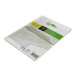 Liderpapel Papel Verjurado A4 120g/m2 Crema Paquete de 100 Hojas