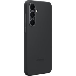 Samsung Funda de Silicona para Galaxy S25 FE, Protección Antiamarilleamiento, Resistente al Polvo, Negro