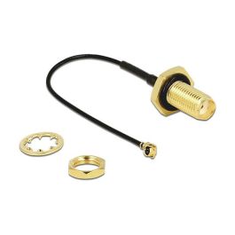 DeLOCK Cable de Antena SMA Hembra (Roscada) a Conector MHF/U.FL (100 mm) 1 m, 50 Ω, Compatible con LP-068, Negro Precio: 37.6899996. SKU: B1KACE9FJT