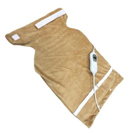 Edm Almohadilla Eléctrica Dorsal 100W 63x42 cm Marrón con 3 Reguladores de Temperatura y Apagado Automático