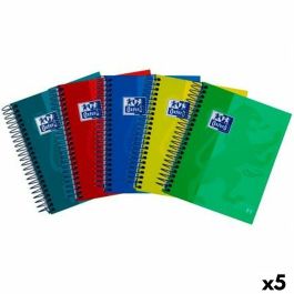 Bloc Oxford School Eu.Book 4 Touch Micro.Tapa Extra A6 120H Cuadric.5X5 90G Surtido (5 Col.) (Set de 5)