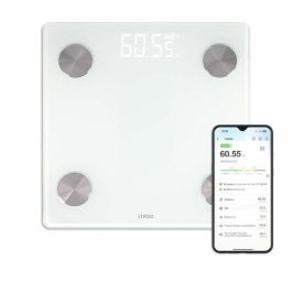 Livoo Báscula de impedancia conectada DOM528W, 17 indicadores, Máx. 180 kg, 8 perfiles de usuario, Pantalla LED, Blanco Precio: 34.98999955. SKU: B1DCYNMNVV