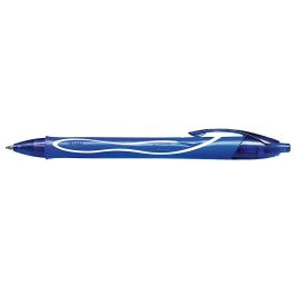 Boligrafo Bic Gelocity Quick Dry Retractil Tinta Gel Azul Punta De 0,7 mm 12 unidades