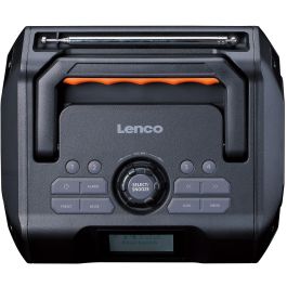 Lenco ODR-160GY Radio Portátil Digital DAB+ FM Bluetooth USB SD IPX5 Gris 35W