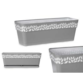 Stefanplast Jardinera Plástico 50 cm Cloe Gris con Reserva de Agua 49.5x19x17 cm (Set de 12) Precio: 78.49999993. SKU: S3610130