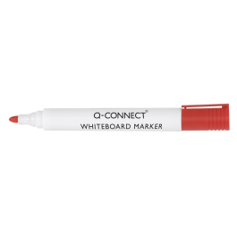 Q-connect Rotulador Pizarra Blanca Punta Redonda Color Rojo Trazo 3 mm