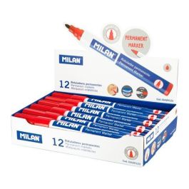 Milan Rotulador Permanente Punta Redonda Ø4 mm Rojo Caja 12 Unidades Precio: 7.49999987. SKU: B1BWDXXGWL
