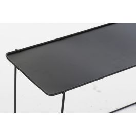 DKD Home Decor Consola Moderna Morden Court de Metal Azul y Negro, Doble Cara con 1 Estantería, 27.5x65x80 cm (Set de 2) DKD Home Decor Consola Moderna Morden Court de Metal Azul y Negro, Doble Cara con 1 Estantería, 27.5x65x80 cm (Set de 2)