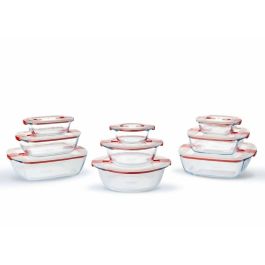 Pyrex Hermético Rectangular Cook&Heat de Vidrio Borosilicato 1.1 L con Tapa Hermética, Apto Horno, Microondas, Congelador y Lavavajillas.