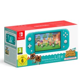 Nintendo Switch Lite Azul Turquesa SWLITE AT ANI + Juego Animal Crossing New Horizons