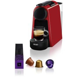 DeLonghi Cafetera Nespresso Essenza Mini EN 85.R, 19 bares, 0.6L, Automática, Rojo