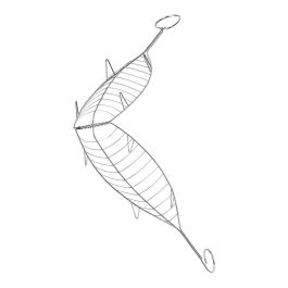 Sauvic Parrilla Besuguera Inoxidable 13,5x54cm para Barbacoa apta para Alimentos