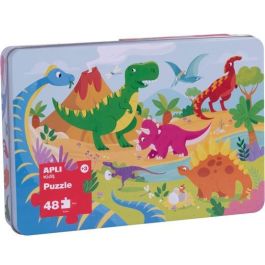 Apli Puzzle Dinosaurios 24 Piezas en Caja Metálica para Niños +3 Años Precio: 9.5000004. SKU: S8400744
