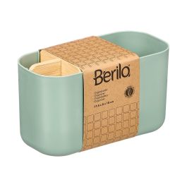 Berilo Organizador Plástico Bambú 5 Huecos Verde 17.8 x 10 x 8 cm