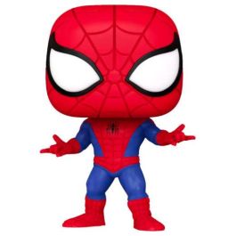 Funko Pop! 58871 Figura Coleccionable Spiderman Serie Animada Clásica Marvel Edición Especial 9 cm