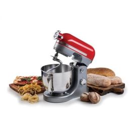 Ariete 1589/00 Robot de Cocina 5.5L 1600W Rojo con Accesorios para Amasar, Mezclar y Batir