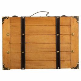 Juego de Maletas Alexandra House Living Marrón PVC Madera Metal Vintage 31 x 17 x 45 cm 40 x 24 x 13,5 cm Decorativo 2 Piezas