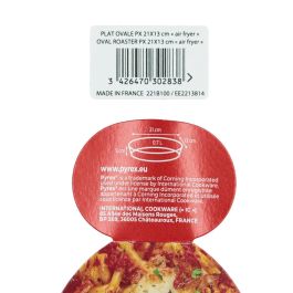 Fuente Oval Vidrio Airfryer Pyrex® 21x13x5 cm-0,7 L