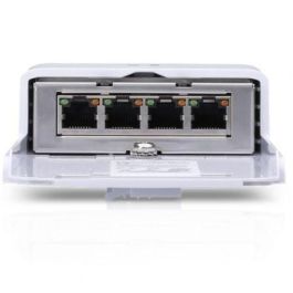 Ubiquiti N-SW NanoSwitch PoE Pasivo 24V para Exterior | Switch Gigabit con 4 Puertos RJ45 y 3 Salidas PoE (36W) Ubiquiti N-SW NanoSwitch PoE Pasivo 24V para Exterior | Switch Gigabit con 4 Puertos RJ45 y 3 Salidas PoE (36W)