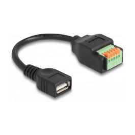 Delock Cable adaptador USB 2.0 Tipo A hembra a Bloque de terminales de 5 pines, 0.15m (15cm), Negro Precio: 7.1148. SKU: B1BB8H59SQ