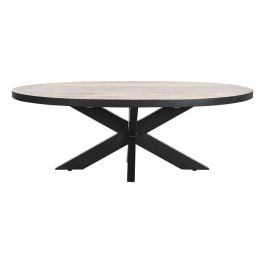 Mesa Centro Loft DKD Home Decor Natural Negro 70 x 45 x 130 cm