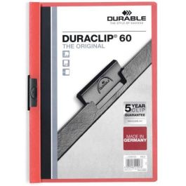 Durable Carpeta Dossier Pinza Duraclip 60 Rojo A4 -25U- Precio: 38.59000002. SKU: S8404309