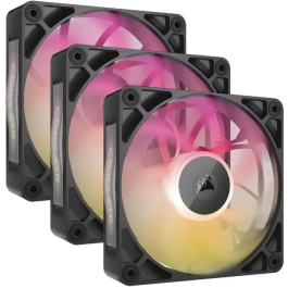 Corsair CO-9051034-WW Kit de Inicio de Triple Ventilador iCUE LINK RX120 RGB Max para PC