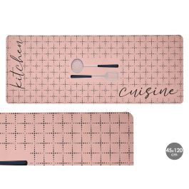 Kinvara Alfombra de Cocina Cuisine Plástico Rosa/Negro 45 x 120 cm - Antideslizante y Fácil de Limpiar (Set de 12) Precio: 57.79000051. SKU: B16WY5BYYL