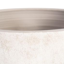 Macetero Crema Cerámica Decoración 40 X 40 X 40 cm