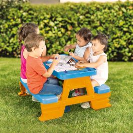 Conjunto de Mesa Infantil y Pongotodo Hot Wheels Azul Naranja Plástico 69 x 42 x 79 cm