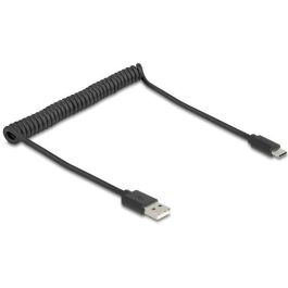 DeLOCK Cable USB 2.0 Tipo-A macho a USB Tipo-C en espiral Precio: 26.79000016. SKU: B12GFL4DN5