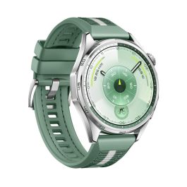Huawei WATCH GT6 46mm Atum-B19W, Correa Verde Tejida, Reloj Inteligente AMOLED Táctil