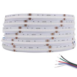 Tira LED COB 20W/M RGB/Blanco Frío Rollo 5M IP20 Iluminación Uniforme Decoración Alta Luminosidad Adhesivo 3M Precio: 38.50000022. SKU: B1CD6K7TYY