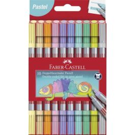 Rotulador Fibra Faber-Castell Doble Punta Pastel Caja De 10 Precio: 4.49999968. SKU: B169N9ABYT