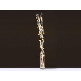 Giftdecor Ramillete Varas Natural 30 LED 90 cm - Iluminación Decorativa de Madera de Sauce (Set de 12)