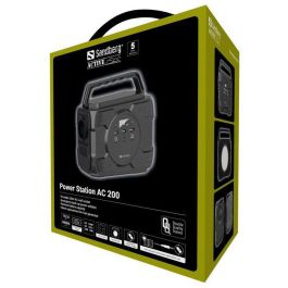 Sandberg Power Station AC 200 Portátil 200W | Batería Externa con Salida 230V AC para Móviles, Tablets y Portátiles Sandberg Power Station AC 200 Portátil 200W | Batería Externa con Salida 230V AC para Móviles, Tablets y Portátiles