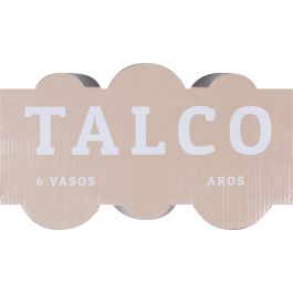 Set de 6 Vasos Talco Aros 250 cc - La Mediterranea (6 Cajas)