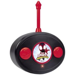 Smoby Coche Radio Control Spidey Techno Racer - Vehículo RC de Plástico Escala 1:24, 17 cm para Niños +3 Años, a Pilas LR6