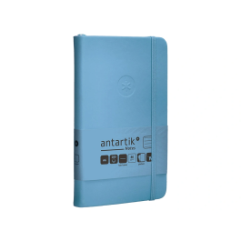 Antartik Cuaderno A6 Tapa Dura Hojas Rayadas Azul Claro 100 Hojas 80gr FSC