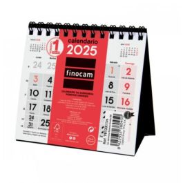 Finocam Calendario De Sobremesa Números Grandes XXS-110x100 mm Neutro 2025