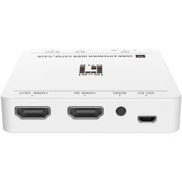 LevelOne HVE-9007 Extensor HDMI por Cat5e/6 Kit 4K hasta 70m con IR, HDCP, Plug & Play, Blanco