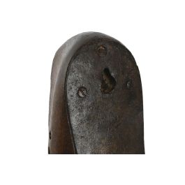 DKD Home Decor Perchero Pared Marron Madera 8 x 31 x 9 cm
