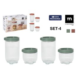 Inde Set de 4 Botes "Elsa" para Cocina, Almacenamiento, Comida, Organizador, con Tapa Hermética, Plástico, 17 cm Alto, 9 cm Ancho (6 Cajas) Inde Set de 4 Botes "Elsa" para Cocina, Almacenamiento, Comida, Organizador, con Tapa Hermética, Plástico, 17 cm Alto, 9 cm Ancho (6 Cajas) Precio: 32.49999984. SKU: B15LJX2VVY