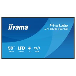 IIYAMA LH5064UHS-B1AG Pantalla 127 cm (50") 4K Ultra HD IPS 2xHDMI 2.0 2xUSB 2.0 1xUSB-C 1xEthernet 1xRS-232 2xIR 2xAltavoces 20W 24/7