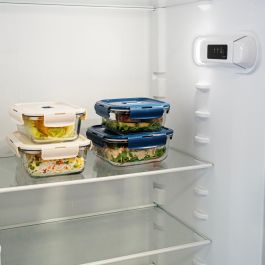 Luminarc Recipiente Hermético Vidrio Rectangular Baltic 122 cL (6 Unidades) Apto Microondas Luminarc Recipiente Hermético Vidrio Rectangular Baltic 122 cL (6 Unidades) Apto Microondas