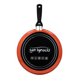 San Ignacio BGEU3196 Sartén de Acero Carbono Modelo Valencia Ø30 cm, Antiadherente sin PFOA/PTFE, Inducción, Gas, Vitrocerámica