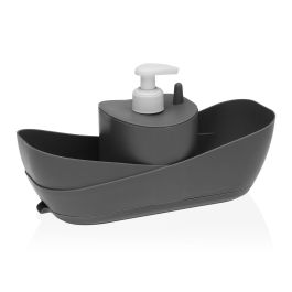 Dispensador De Jabon Gris Versa 11X26CM Dispensador De Jabon Gris Versa 11X26CM