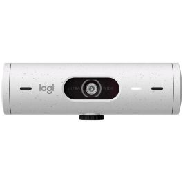 Logitech Webcam Brio 500 1080p 4MP, Autofocus, Rightlight 4 HDR, dFoV 90°, Micrófono Estéreo, Tapa Privacidad, USB-C, Blanco Crudo