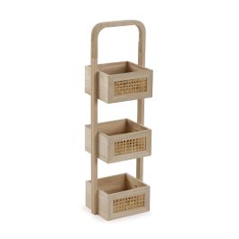 Estanteria De Mader 3 Cestas Versa 23X77CM Estanteria De Mader 3 Cestas Versa 23X77CM